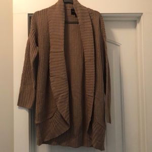 Tan colored cardigan